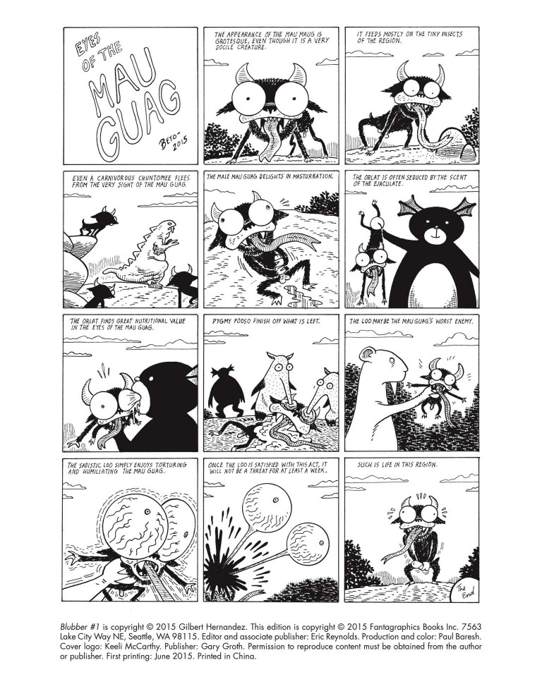 Blubber 1 by Gilbert Hernandez Digital Comics and Graphic Novels on